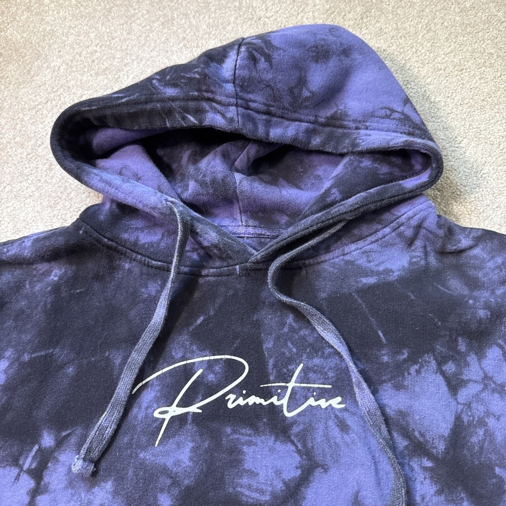 Primitive x Dragon Ball Super Hoodie Men's Size M Beerus Purple Tie Dye - Picture 5 of 9